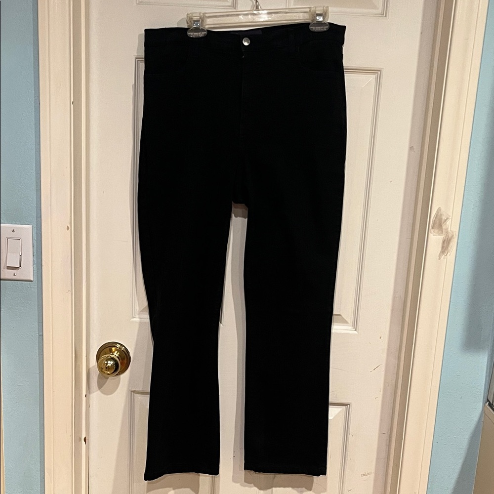 NYDJ Women's Straight Leg Black Jeans size 14